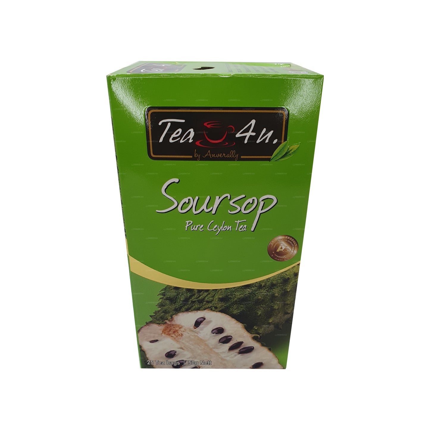 Tea4U Thé noir au corossol (50g) 25 sachets de thé