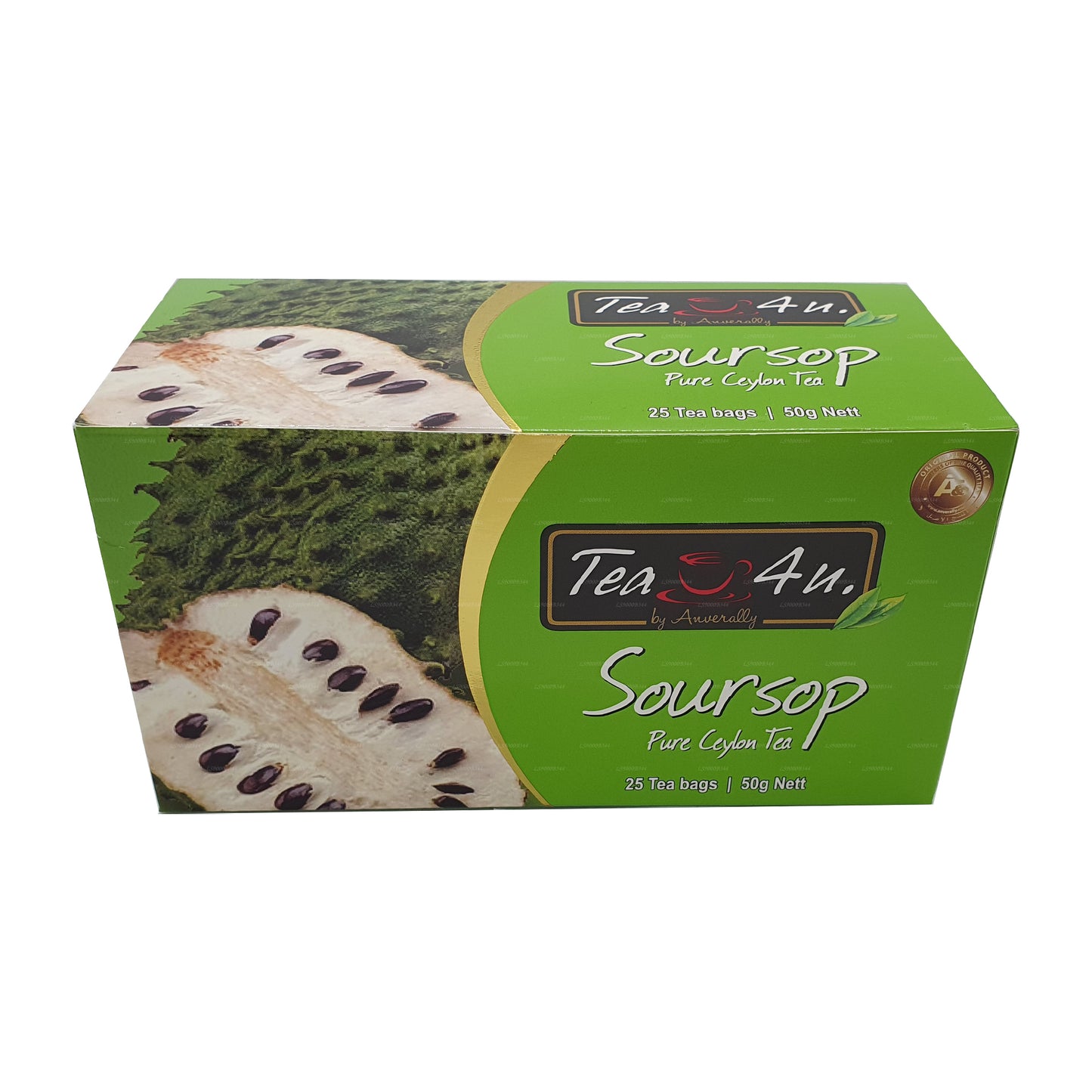 Tea4U Thé noir au corossol (50g) 25 sachets de thé