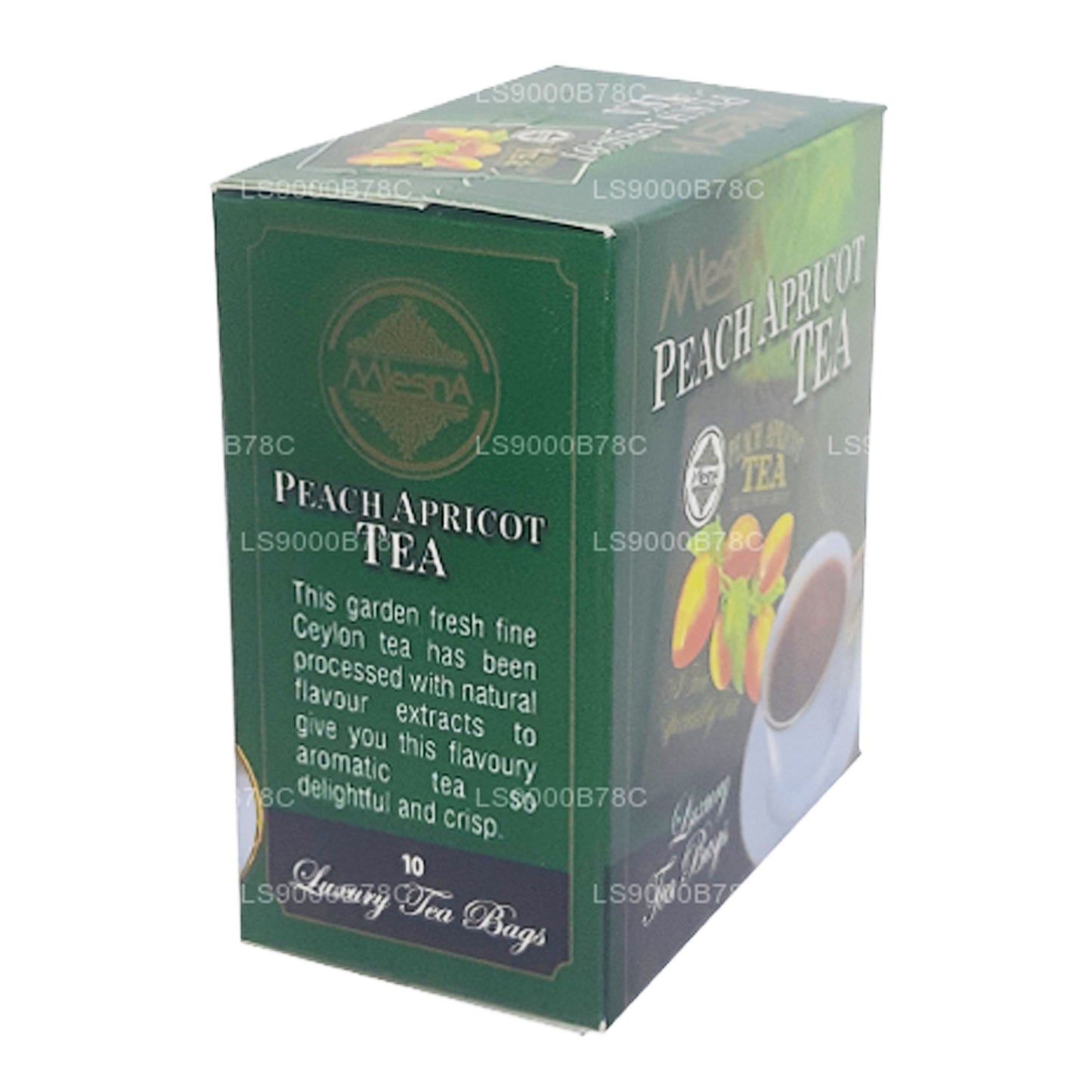 Thé Melsna à la pêche et à l'abricot (20 g) 10 sachets de thé de luxe