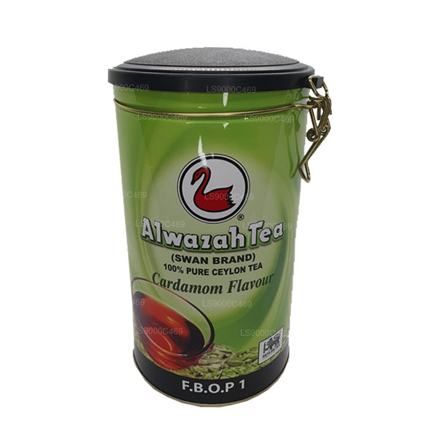 Thé à saveur de cardamome Alwazah (F.B.O.P1) en boîte (300 g)