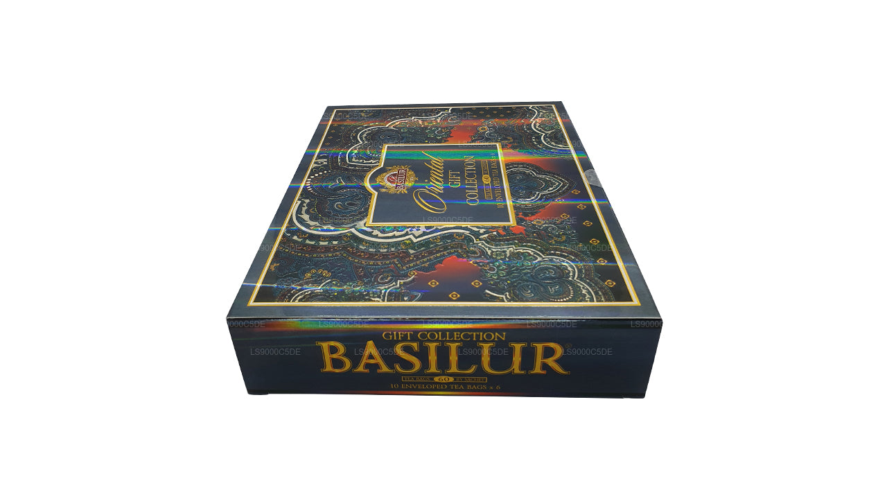 Collection de cadeaux orientaux assortis Basilur (110 g) 60 sachets de thé enveloppés