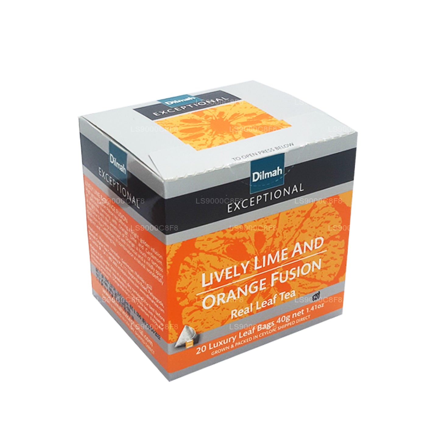 Dilmah Exceptional Lively Lime and Orange Real Leaf Tea Fusion (40 g) 20 sachets de thé