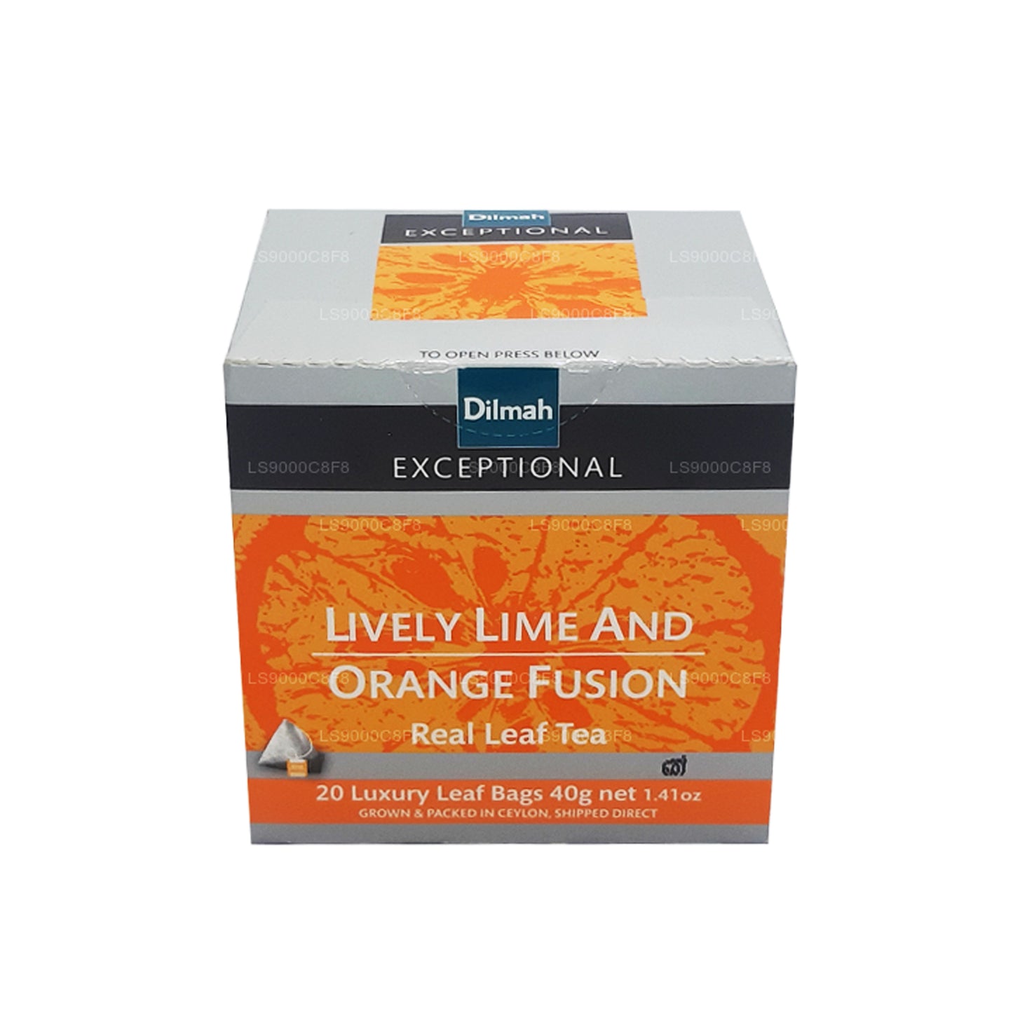 Dilmah Exceptional Lively Lime and Orange Real Leaf Tea Fusion (40 g) 20 sachets de thé