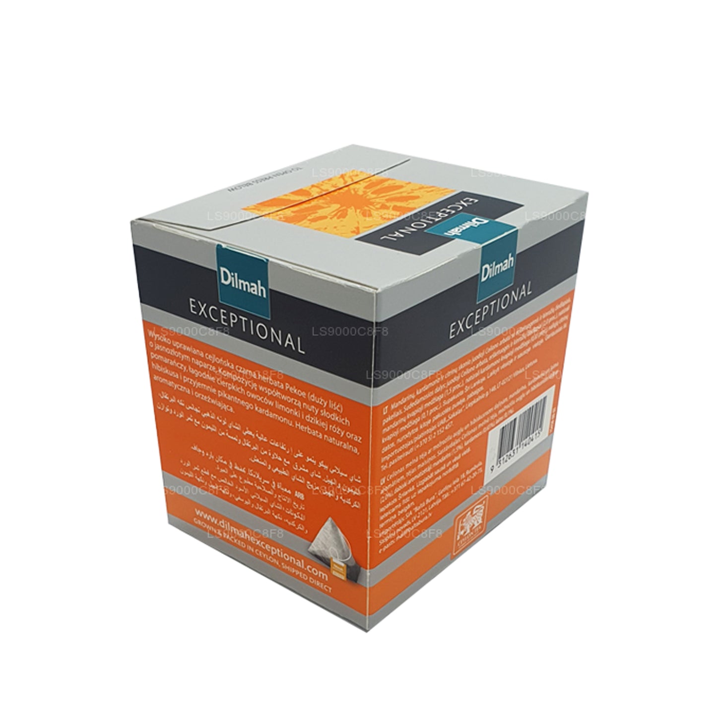 Dilmah Exceptional Lively Lime and Orange Real Leaf Tea Fusion (40 g) 20 sachets de thé