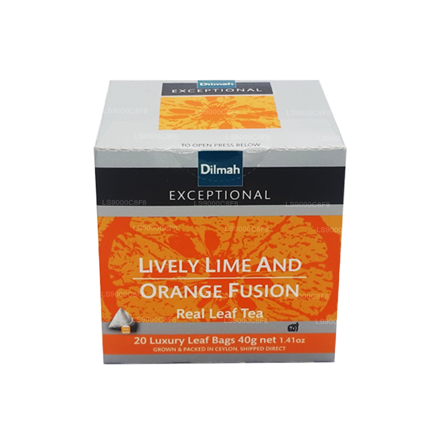 Dilmah Exceptional Lively Lime and Orange Real Leaf Tea Fusion (40 g) 20 sachets de thé