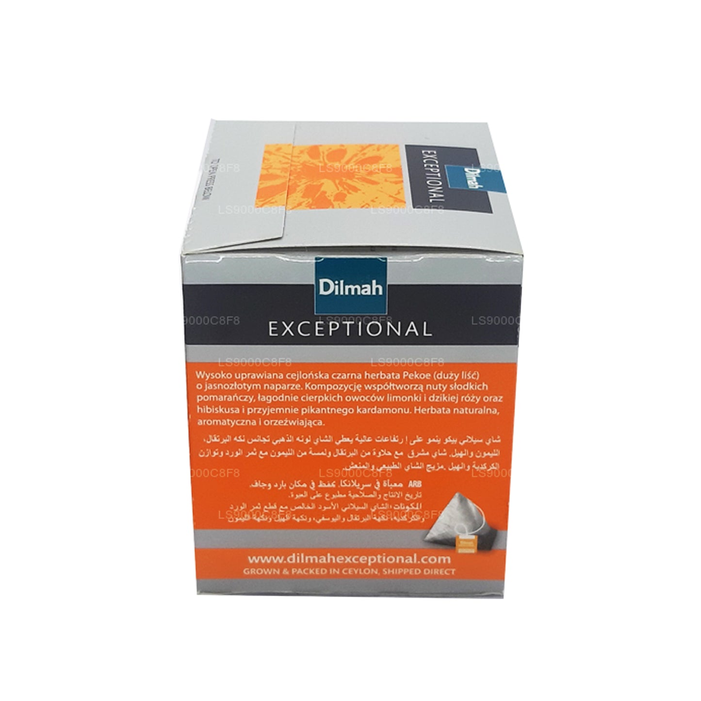 Dilmah Exceptional Lively Lime and Orange Real Leaf Tea Fusion (40 g) 20 sachets de thé