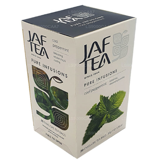 Sachets de thé en papillote à la menthe poivrée Jaf Tea Pure Infusions Collection (30 g)