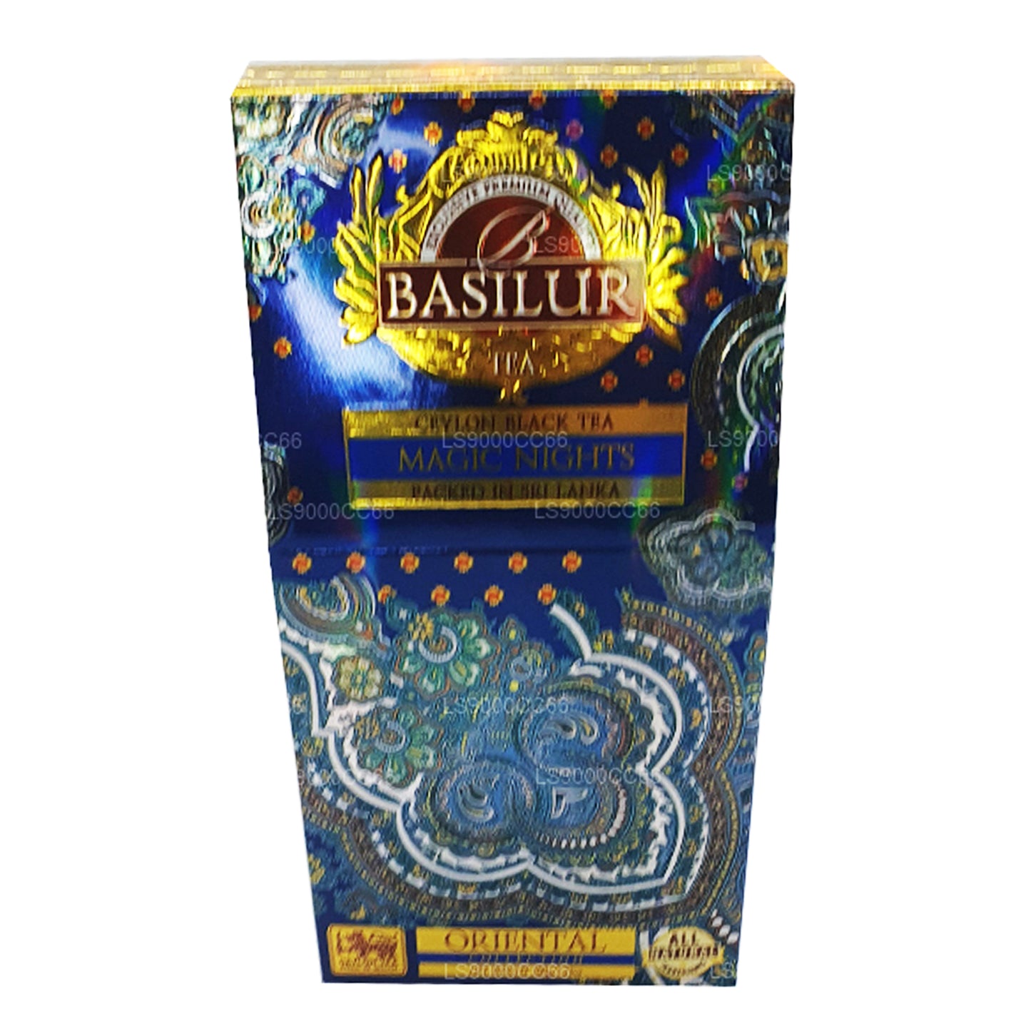 Thé aux feuilles noires de Ceylan Basilur Magic Nights (100 g)