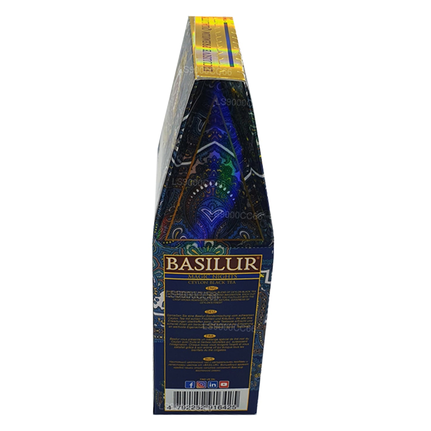 Thé aux feuilles noires de Ceylan Basilur Magic Nights (100 g)