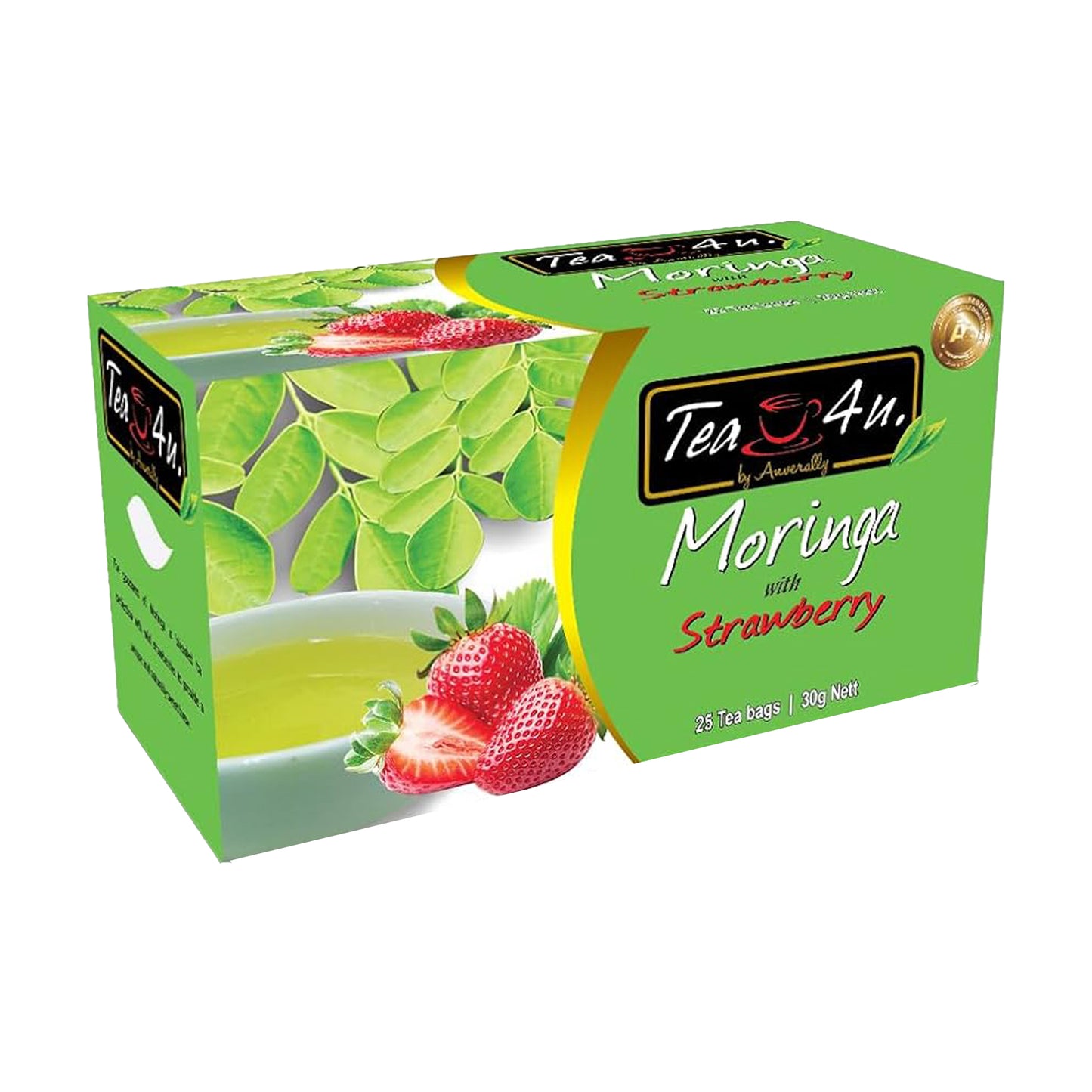 Tea4U Moringa à la fraise (30 g) 25 sachets de thé