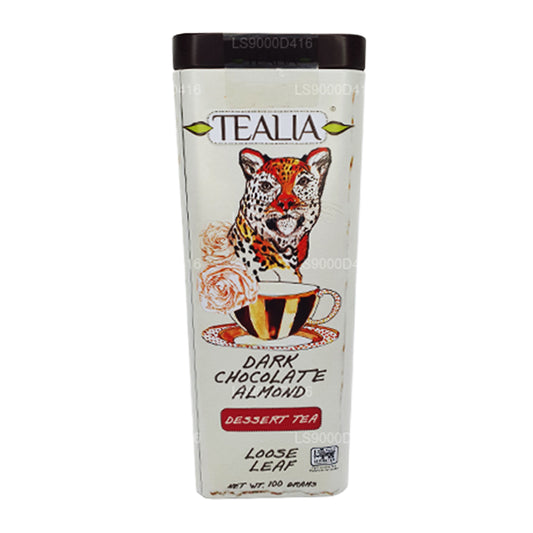 Tealia, chocolat noir, amandes, feuilles en vrac (100 g)