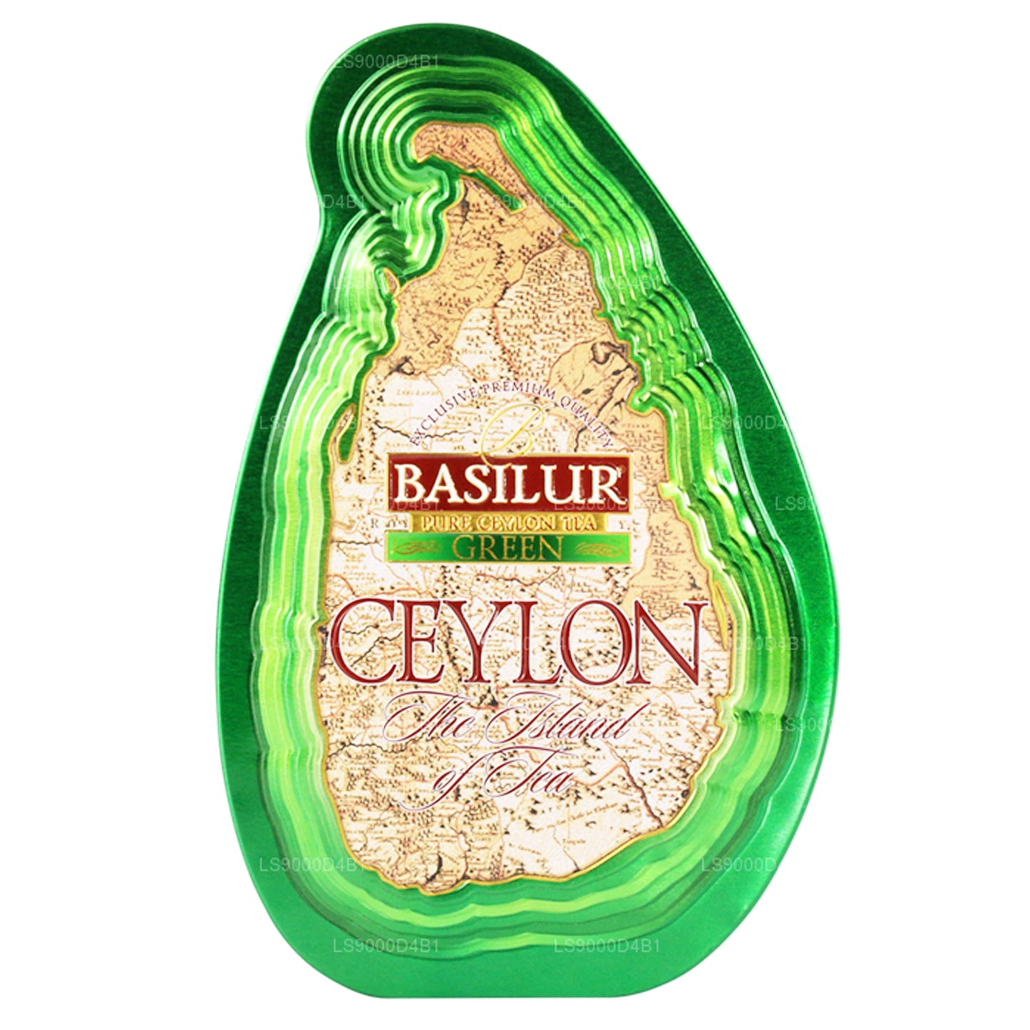 Boîte à thé « Green » de l'île de Basilur (100 g)