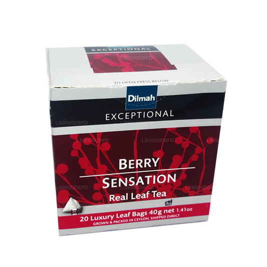 Thé Dilmah Exceptional Berry Sensation Real Leaf (40 g) 20 sachets de thé