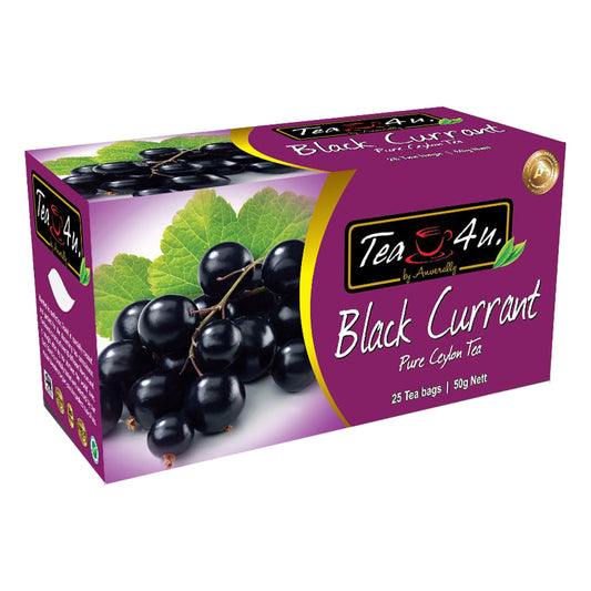 Thé au cassis Tea4U (50 g) 25 sachets de thé