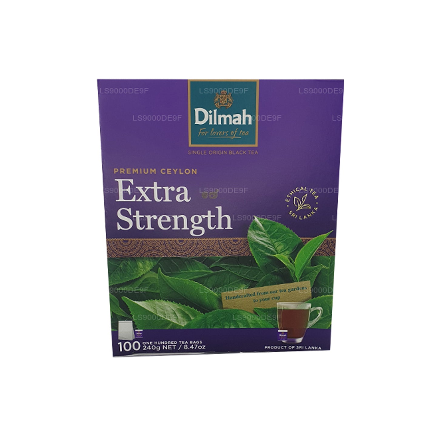Thé de Ceylan Dilmah Premium Extra Strength (240 g) 100 sachets de thé