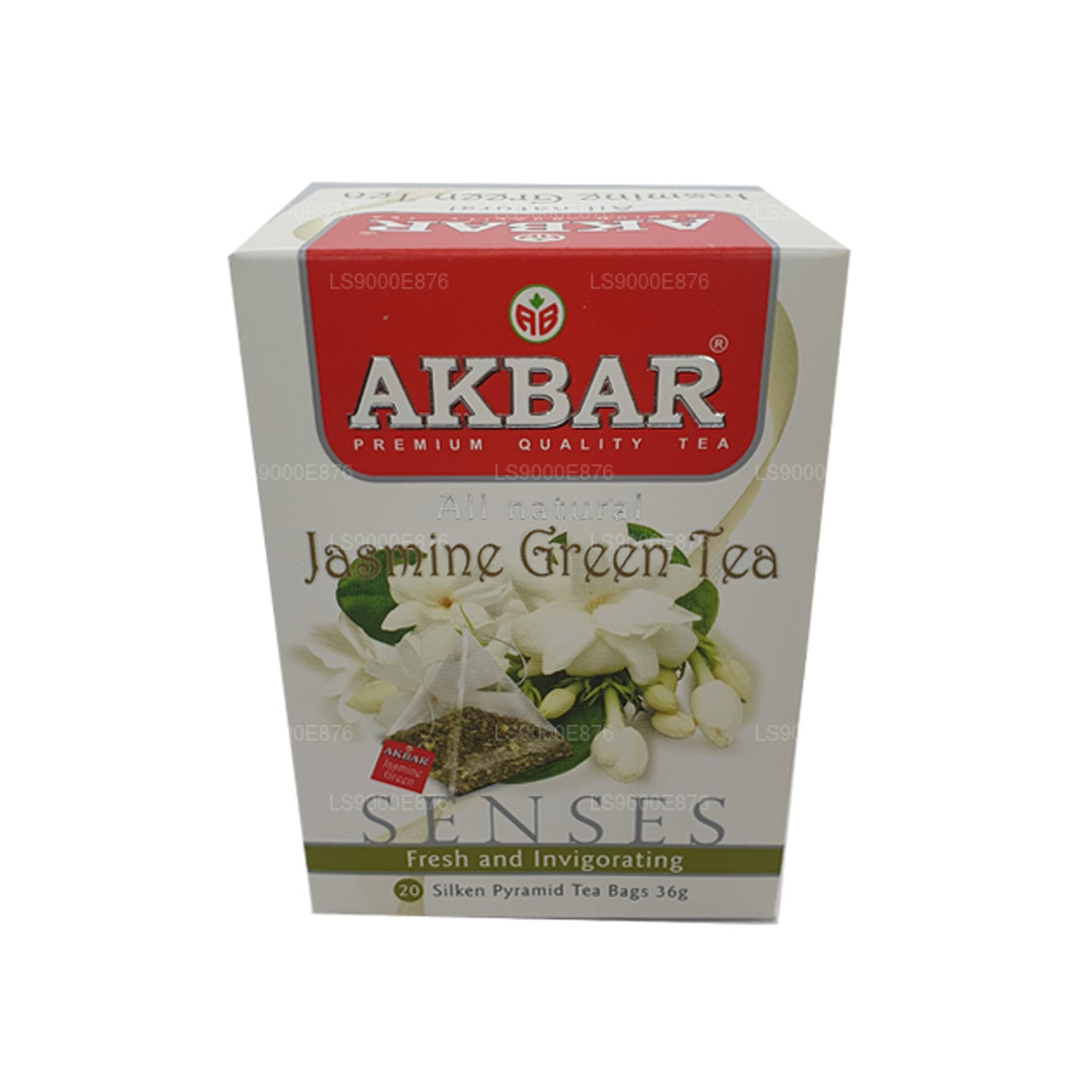 Thé vert au jasmin Akbar (36g) 20 sachets de thé