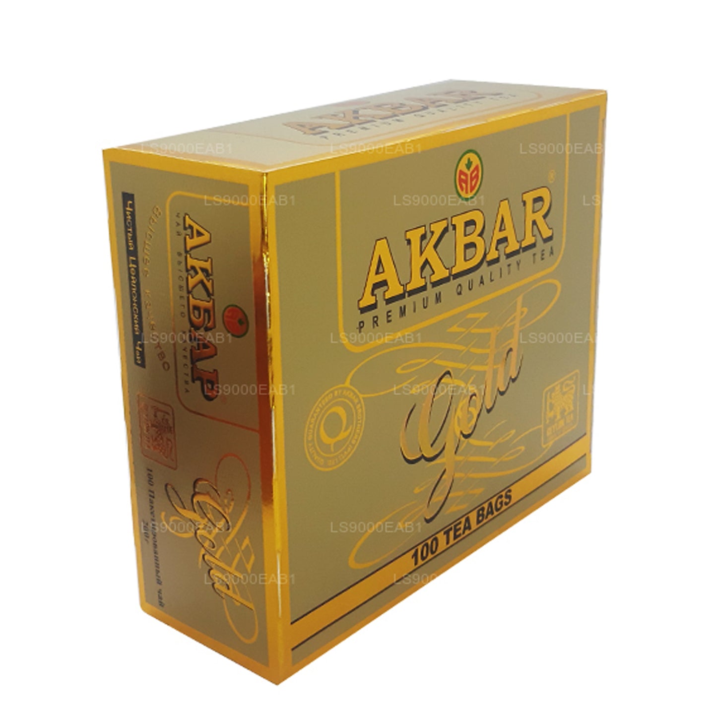 Thé de Ceylan 100 % pur Akbar Gold Premium (200 g) 100 sachets