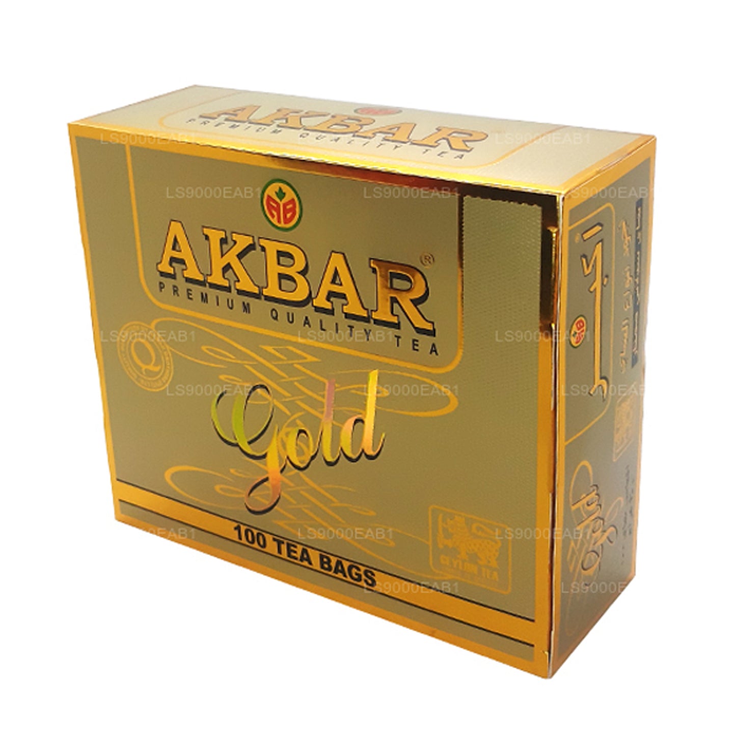 Thé de Ceylan 100 % pur Akbar Gold Premium (200 g) 100 sachets