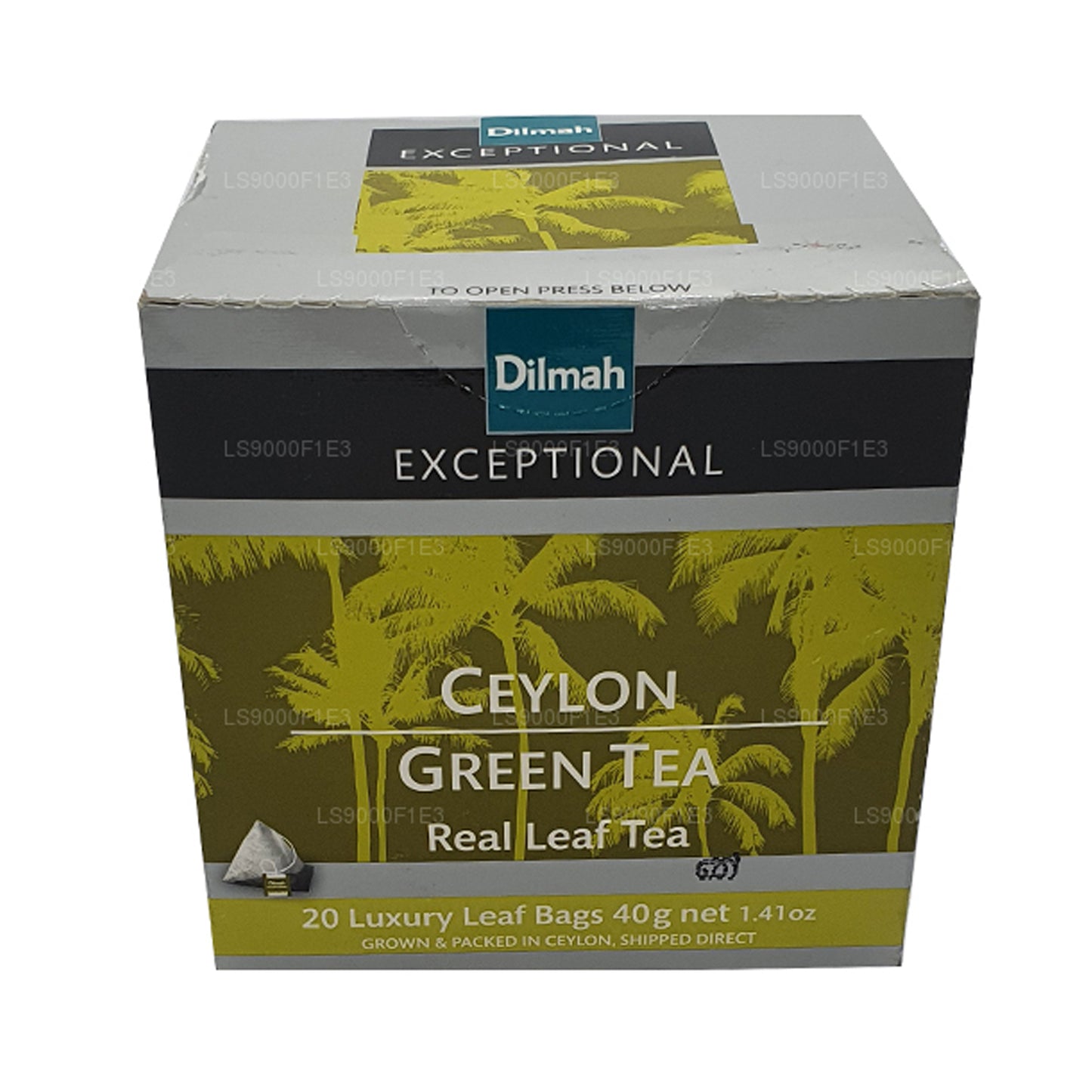 Thé vert de Ceylan Dilmah Exceptional (40 g) 20 sachets de thé
