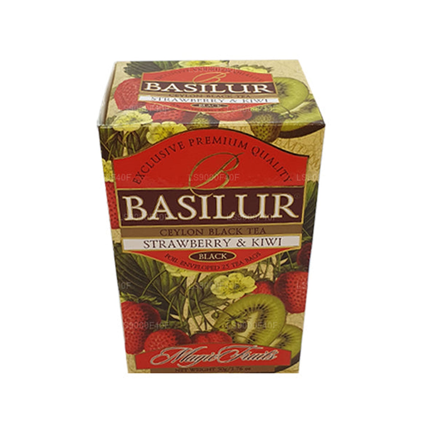 Basilur Fraise et Kiwi (50g) 20 sachets de thé