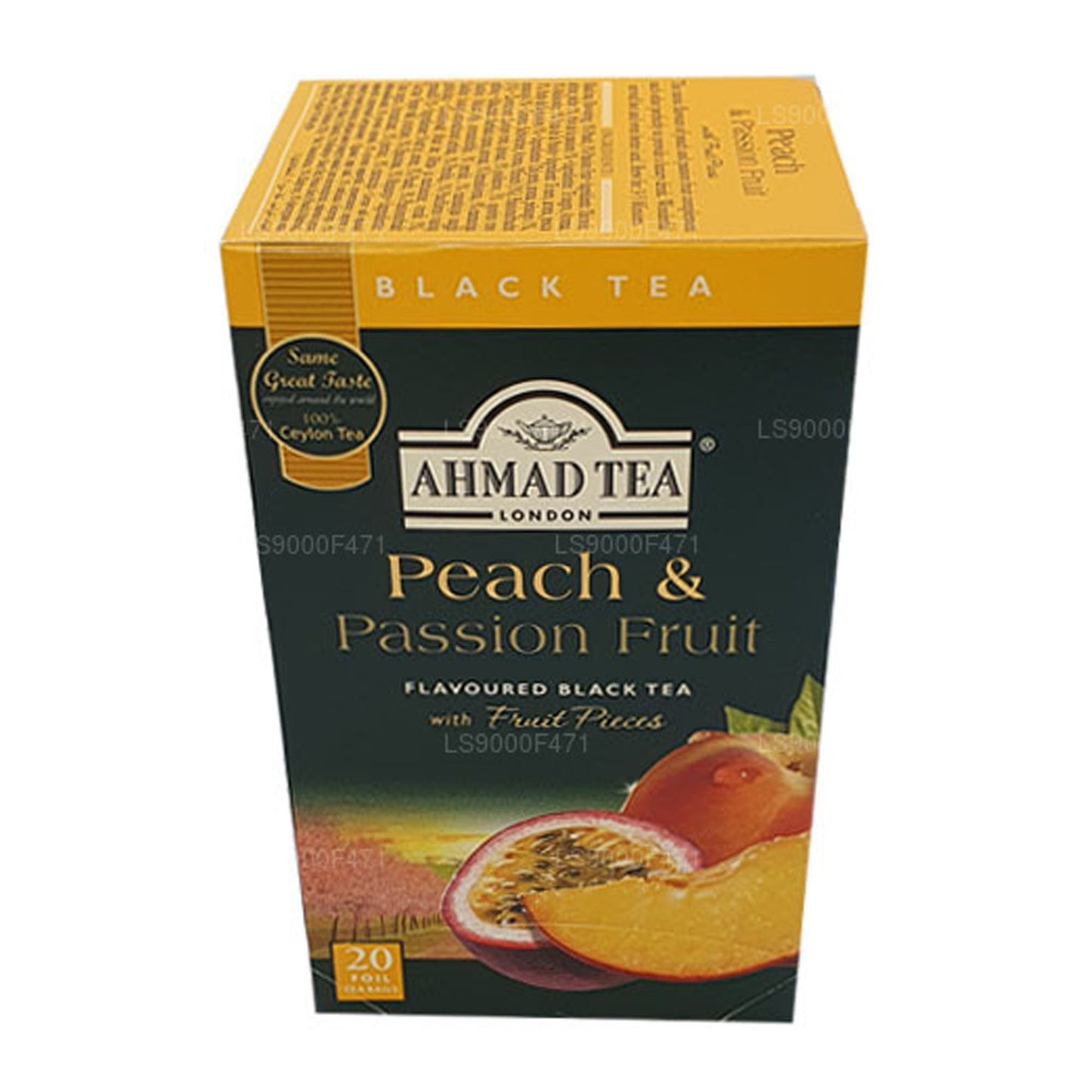 Ahmad Tea Peach and Passion 20 sachets de thé en aluminium (40 g)