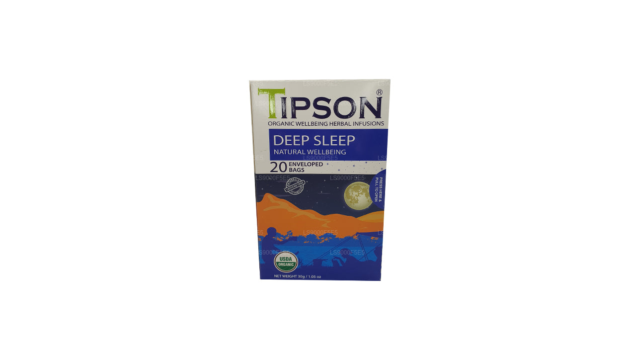 Tipson Organic Deep Sleep Natural Wellbeing 20 sachets enveloppés (30 g)