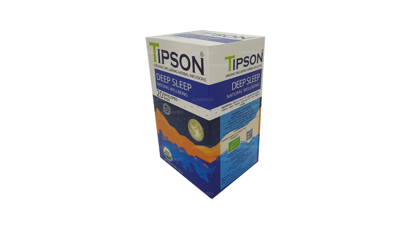 Tipson Organic Deep Sleep Natural Wellbeing 20 sachets enveloppés (30 g)