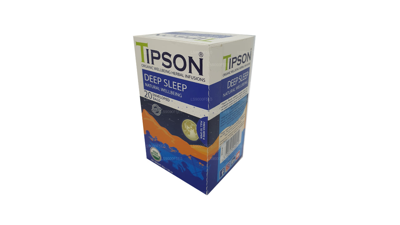 Tipson Organic Deep Sleep Natural Wellbeing 20 sachets enveloppés (30 g)