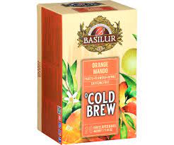 BASILUR COLD BREW- TEA BAG - FOIL ENV - ORANGE MANGO (40g)