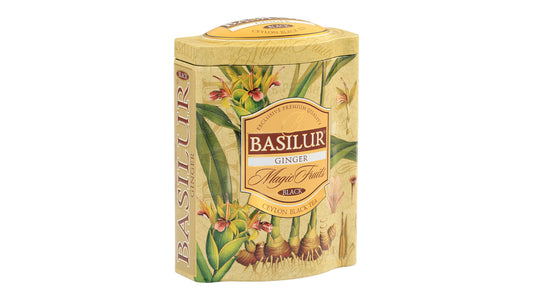 Thé noir Basilur Pure Ceylan avec boîte au gingembre (100 g)