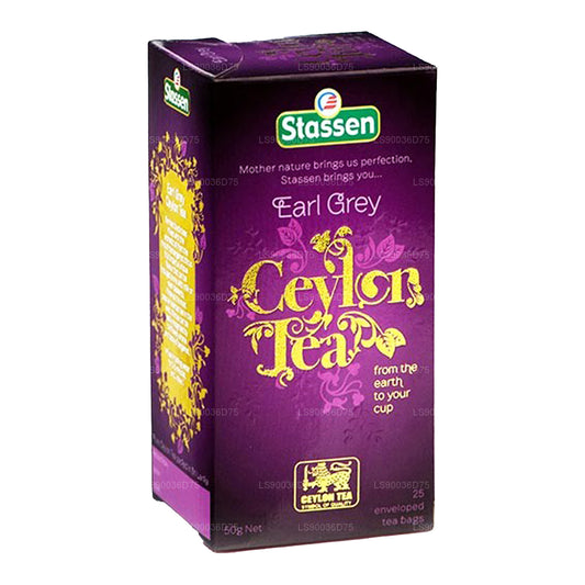 Thé Stassen Earl Grey (50 g) 25 sachets de thé