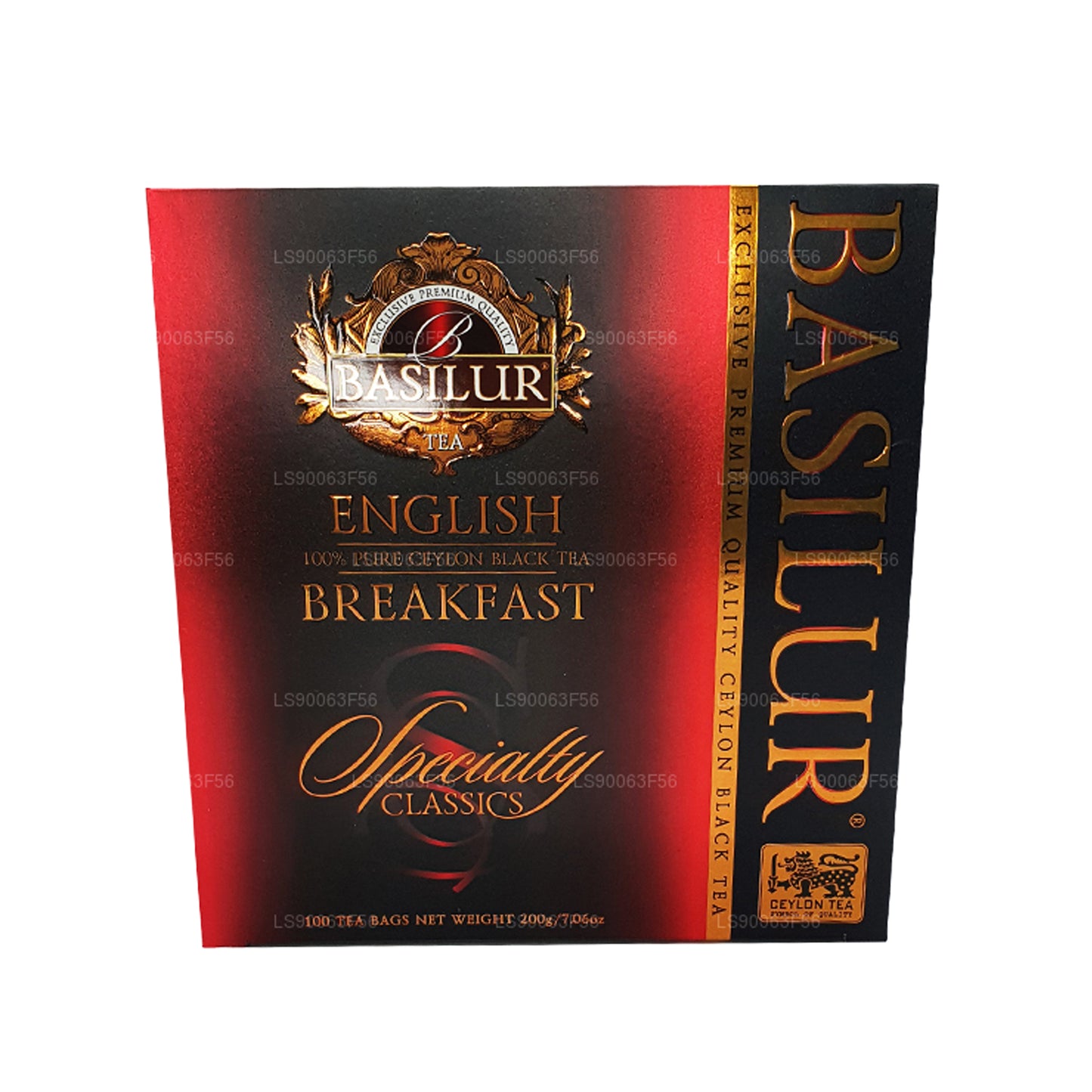 Thé noir de Ceylan pur Basilur English Breakfast (200 g) 100 sachets