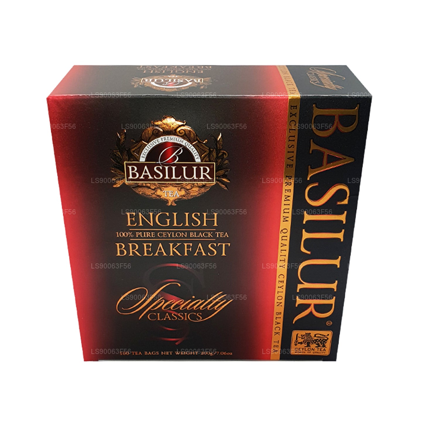 Thé noir de Ceylan pur Basilur English Breakfast (200 g) 100 sachets