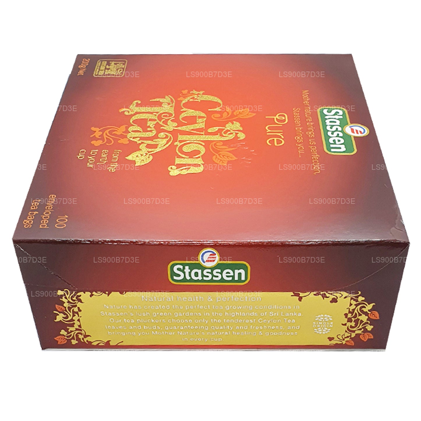 Thé noir Stassen Pure Ceylan (200 g) 100 sachets de thé