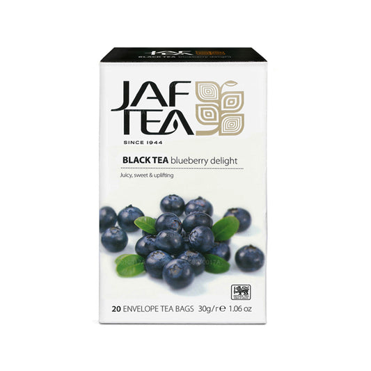 Thé noir Jaf Tea Pure Fruits Collection Blueberry Delight (30 g) 20 sachets de thé