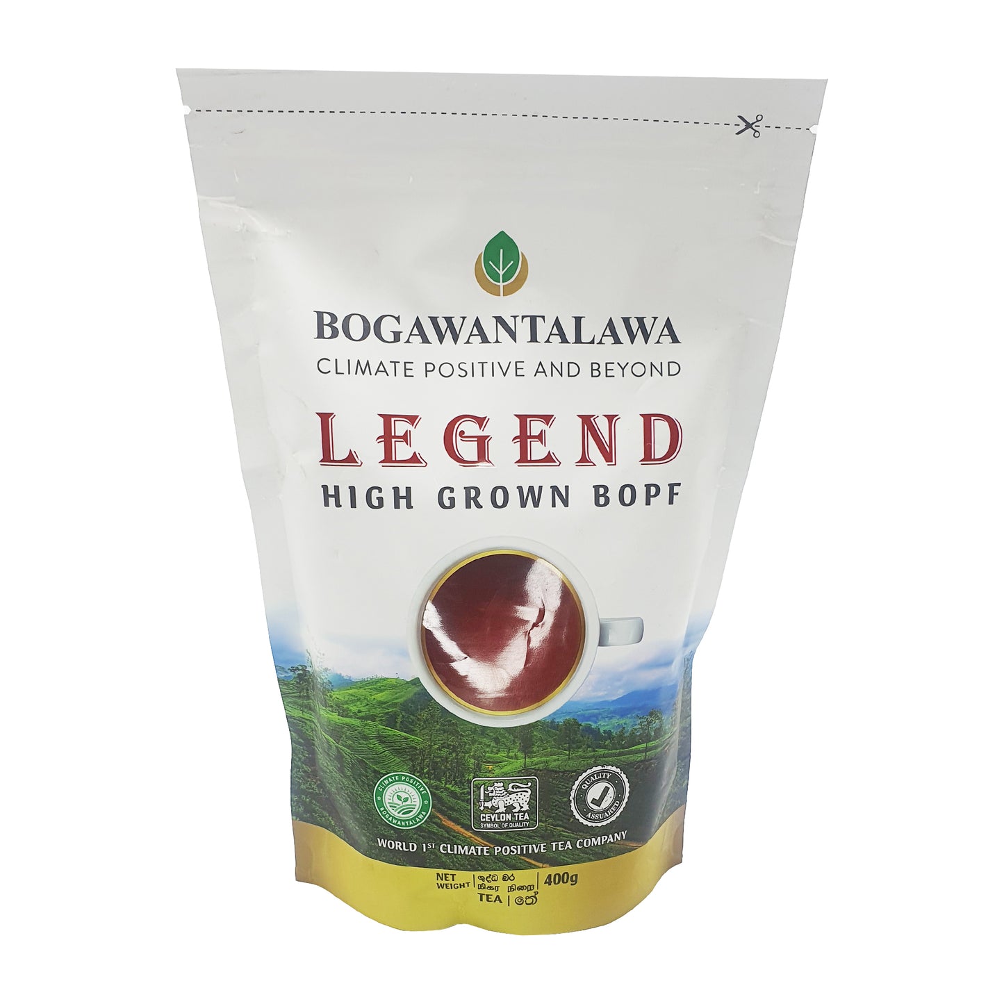 Thé noir pur Bogawantalawa Legend (400 g) 100% BOPF