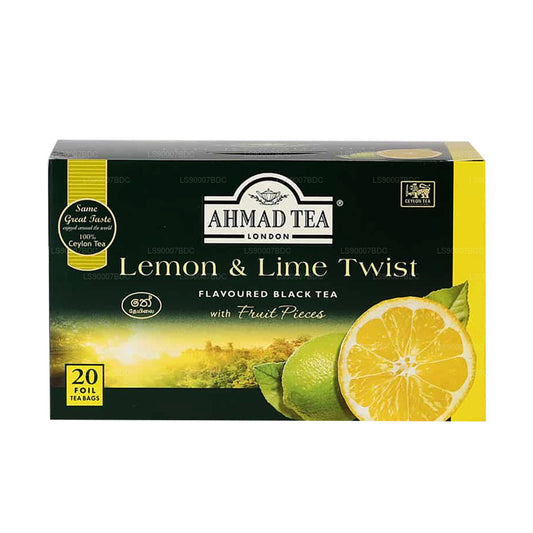 Ahmad Tea Citron and Lime 20 sachets de thé en aluminium (40 g)