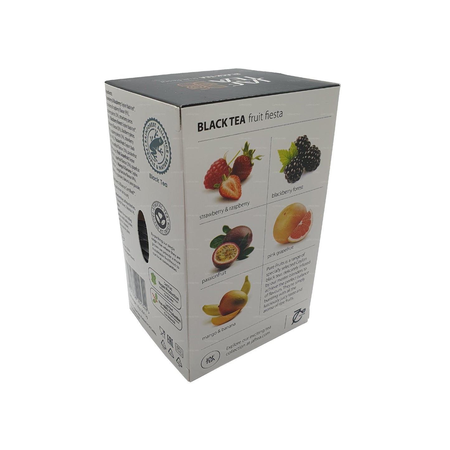 Jaf Tea Pure Fruits Collection Thé noir Fruit Fiesta (30g) 20 sachets de thé