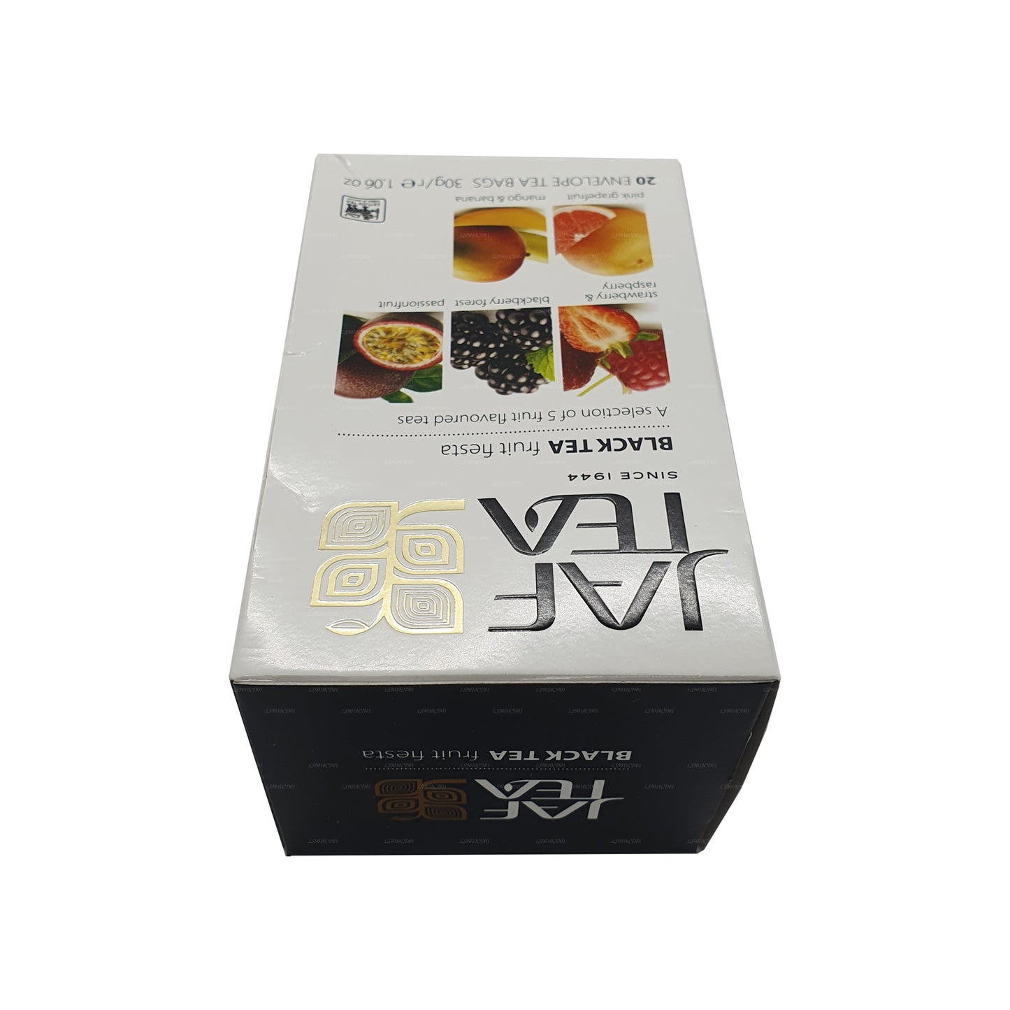 Jaf Tea Pure Fruits Collection Thé noir Fruit Fiesta (30g) 20 sachets de thé