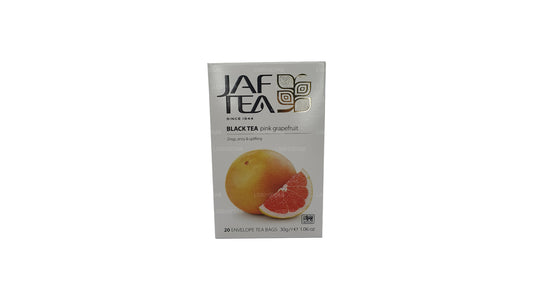 Sachets de thé en papillote de pamplemousse rose de la collection Jaf Tea Pure Fruits Collection (30 g)