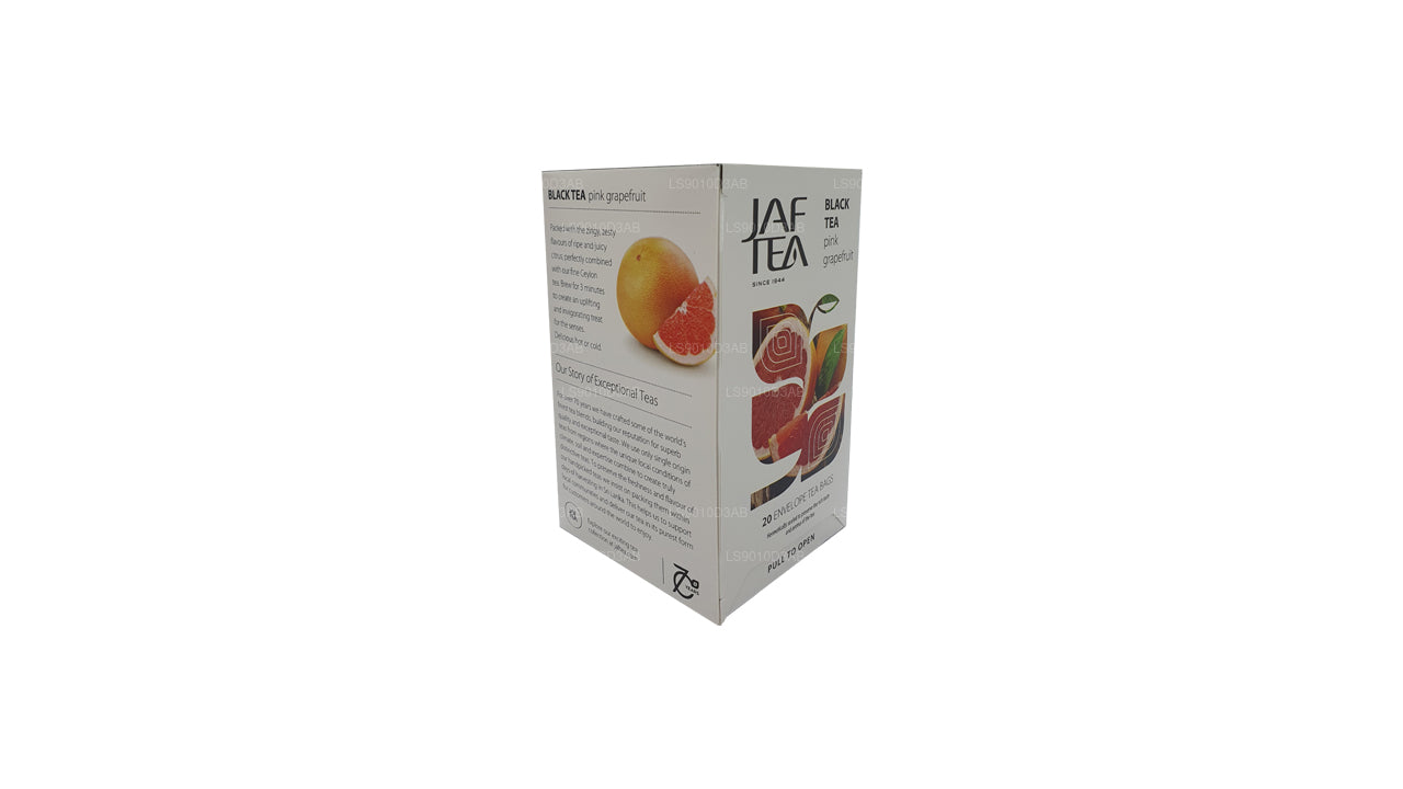 Sachets de thé en papillote de pamplemousse rose de la collection Jaf Tea Pure Fruits Collection (30 g)