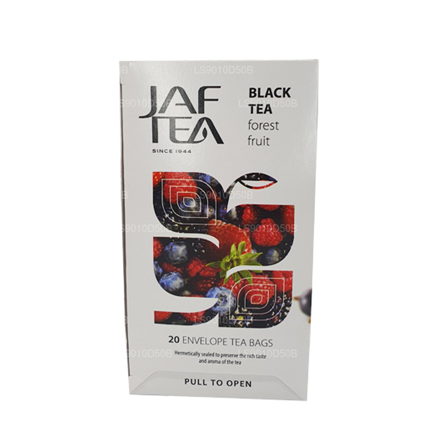 Jaf Tea Pure Fruits Collection Thé noir et fruits de la forêt (30 g) 20 sachets de thé