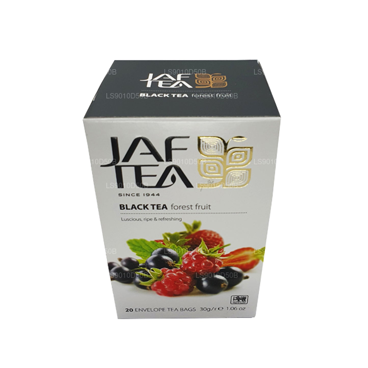 Jaf Tea Pure Fruits Collection Thé noir et fruits de la forêt (30 g) 20 sachets de thé