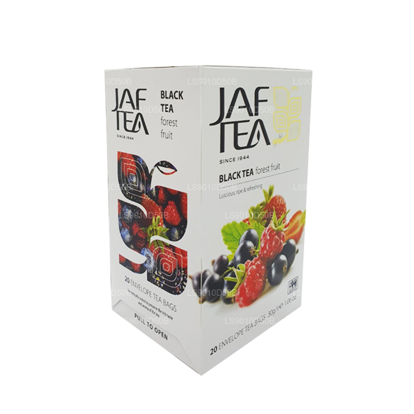 Jaf Tea Pure Fruits Collection Thé noir et fruits de la forêt (30 g) 20 sachets de thé