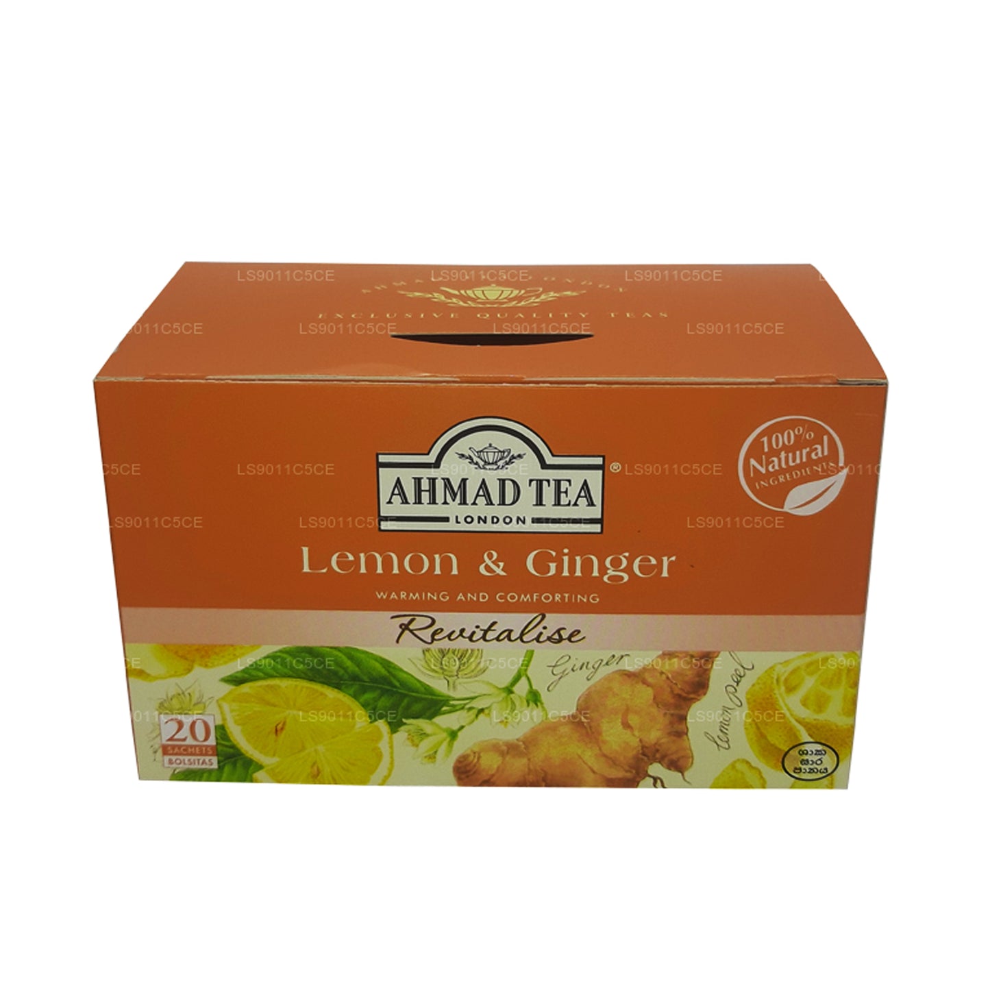 Ahmad Lemon & Ginger 20 sachets de thé en aluminium (40 g)