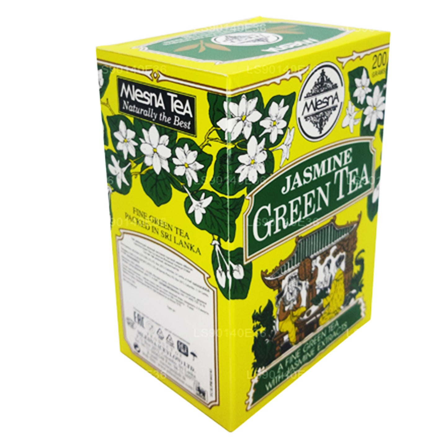 Thé vert en vrac aromatisé au jasmin Melesna (200g)