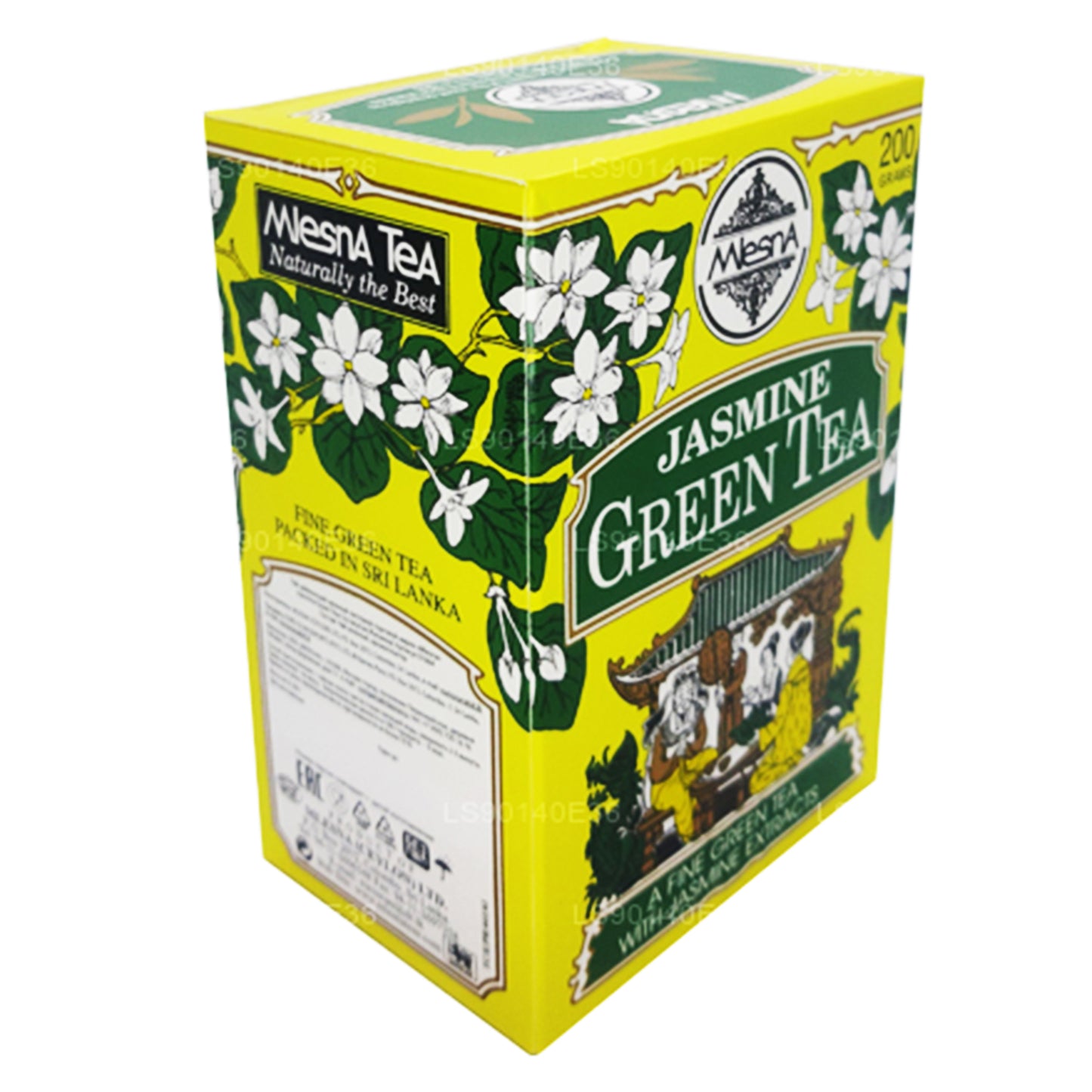 Thé vert en vrac aromatisé au jasmin Melesna (200g)