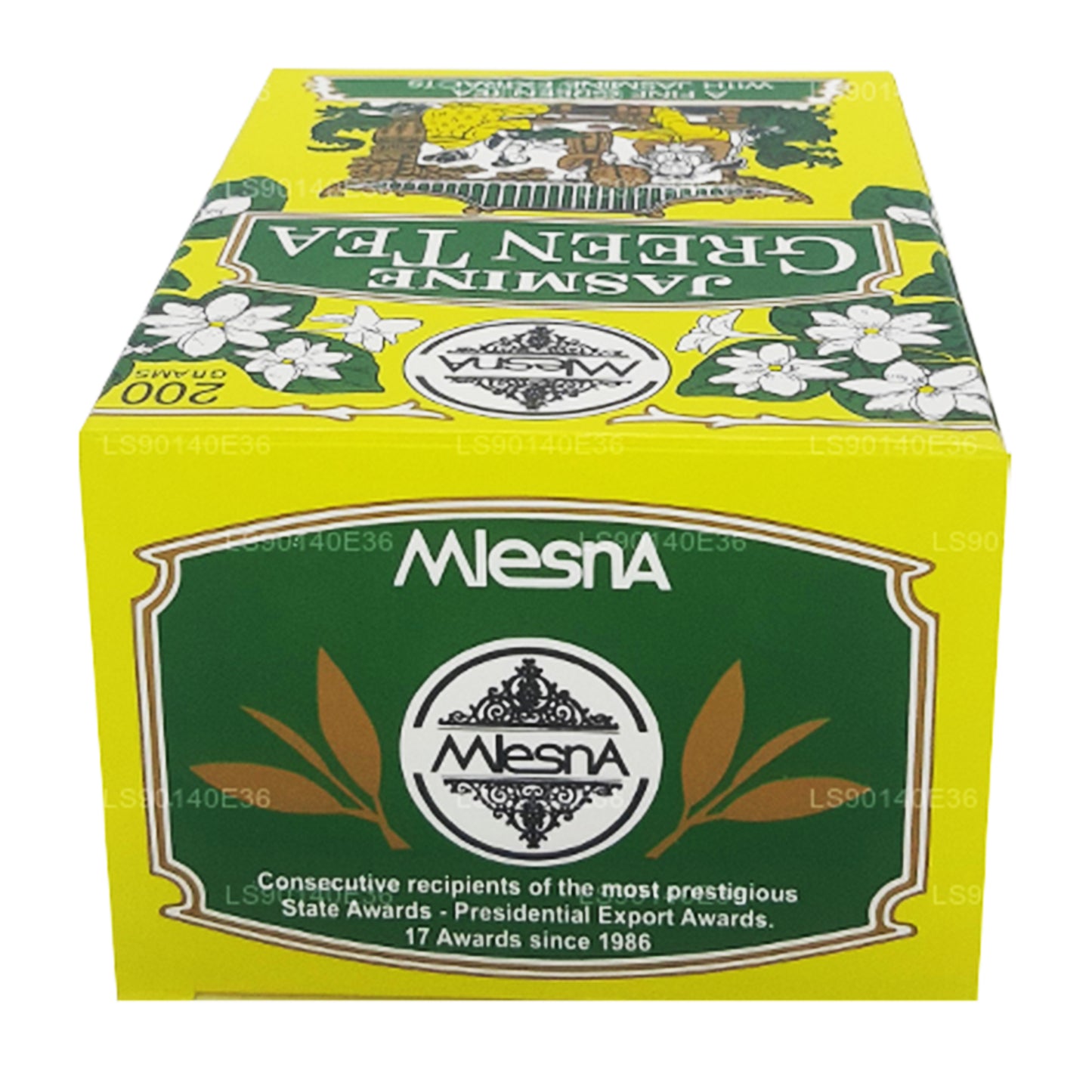 Thé vert en vrac aromatisé au jasmin Melesna (200g)