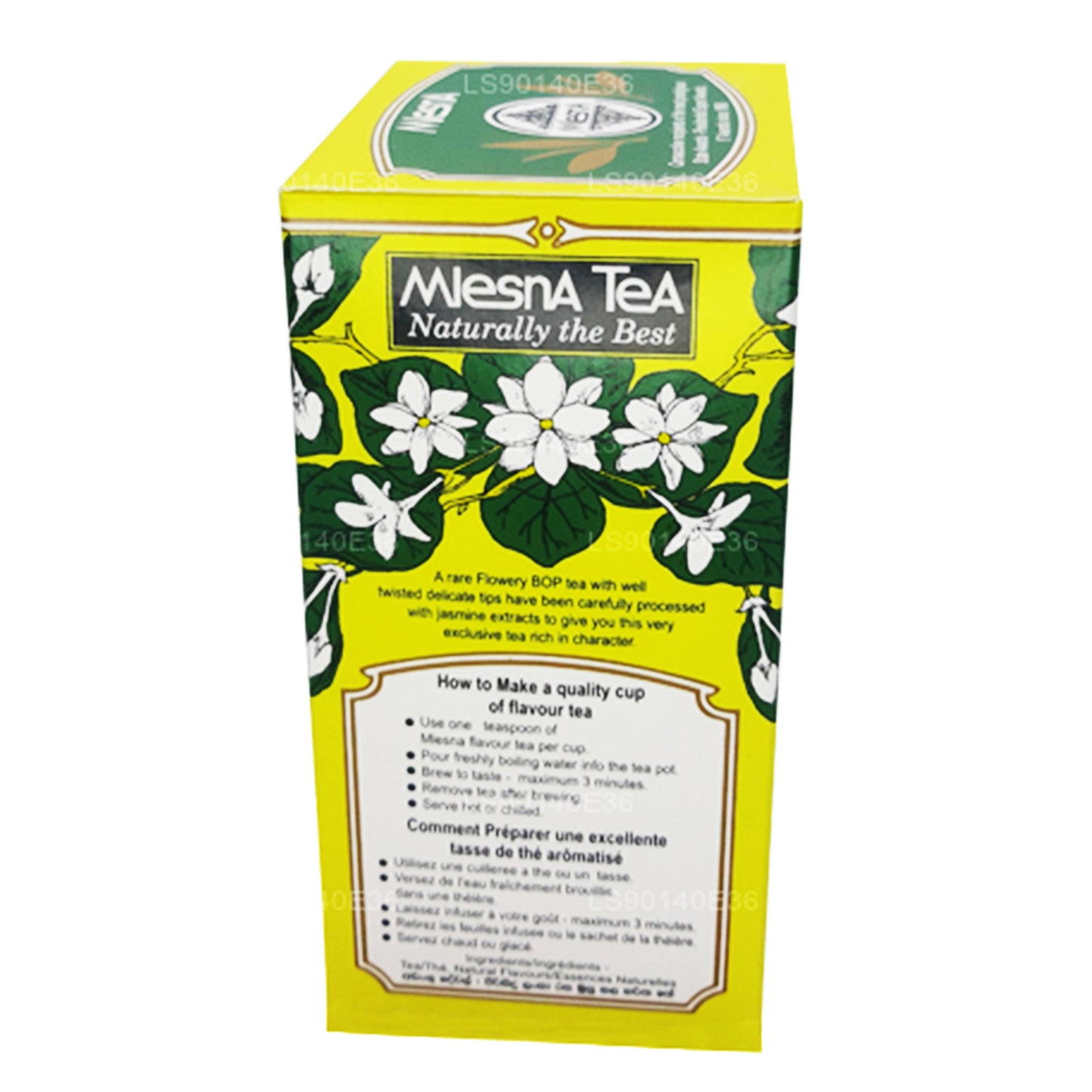 Thé vert en vrac aromatisé au jasmin Melesna (200g)