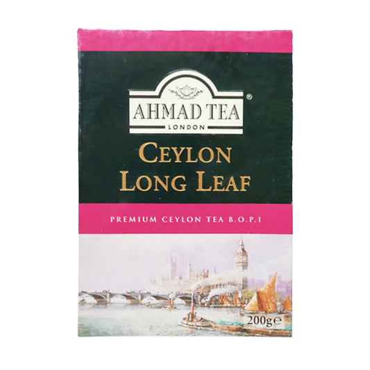 Carton de thé en vrac Ahmad Ceylon Long Leaf (200 g)